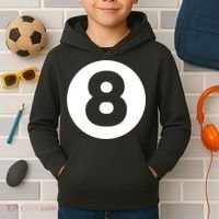 8 Ball Billiards Lazy Funny Magic Ball Gift Kids Hoodie thumb 2