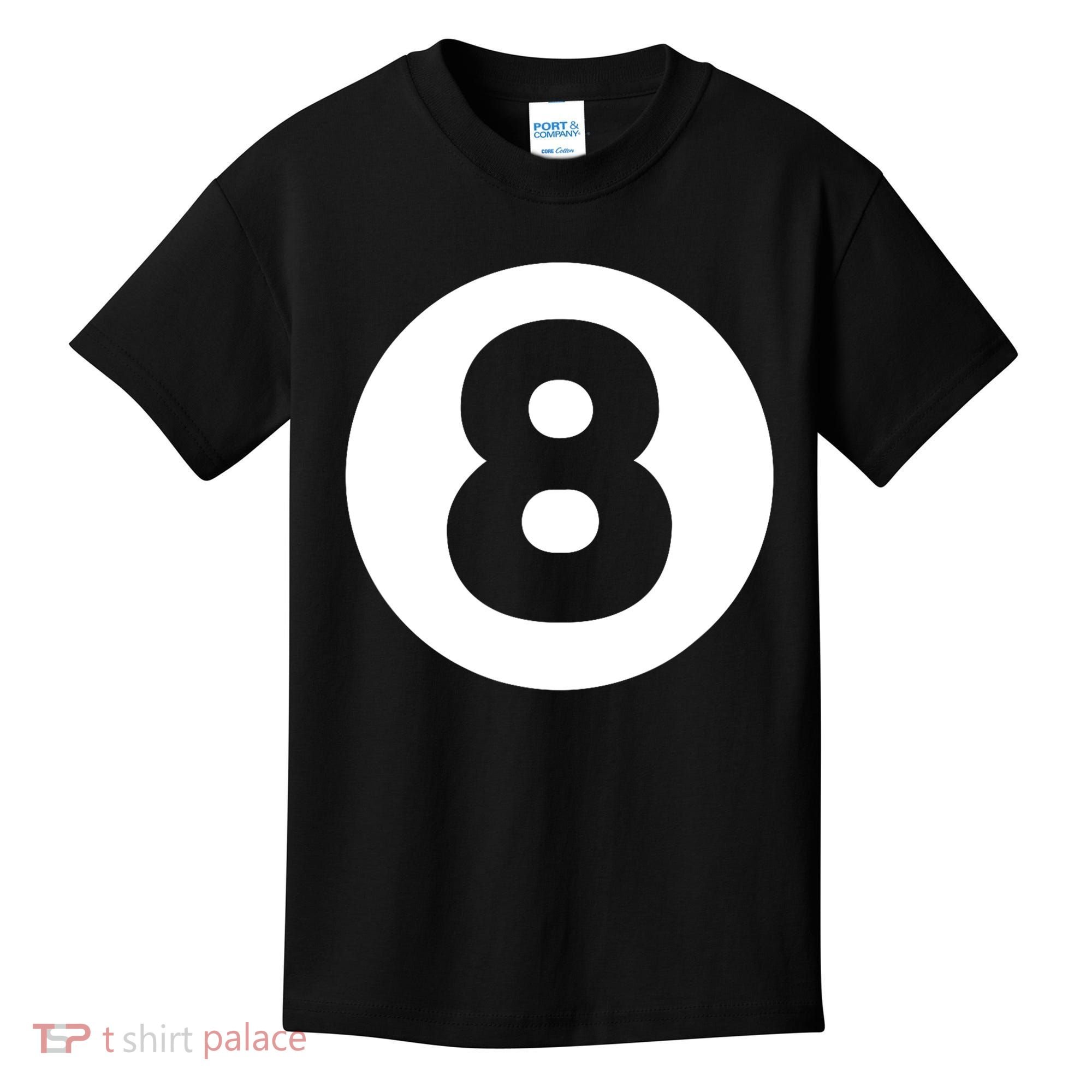 8 Ball Billiards Lazy Funny Magic Ball Gift Kids T-Shirt