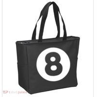 8 Ball Billiards Lazy Funny Magic Ball Gift Tote Bag thumb 2