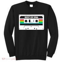 80th Birthday Best Of 1946 Cassette Mix Tape  Sweatshirt thumb 0