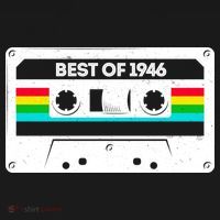 80th Birthday Best Of 1946 Cassette Mix Tape  Women's Tank Top thumb 5