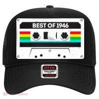 80th Birthday Best Of 1946 Cassette Mix Tape  Hat thumb 0
