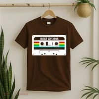 80th Birthday Best Of 1946 Cassette Mix Tape  T-Shirt thumb 2