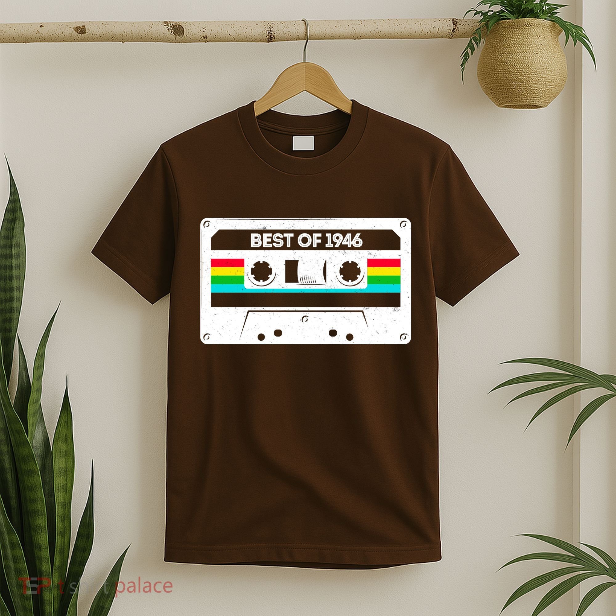 80th Birthday Best Of 1946 Cassette Mix Tape  T-Shirt