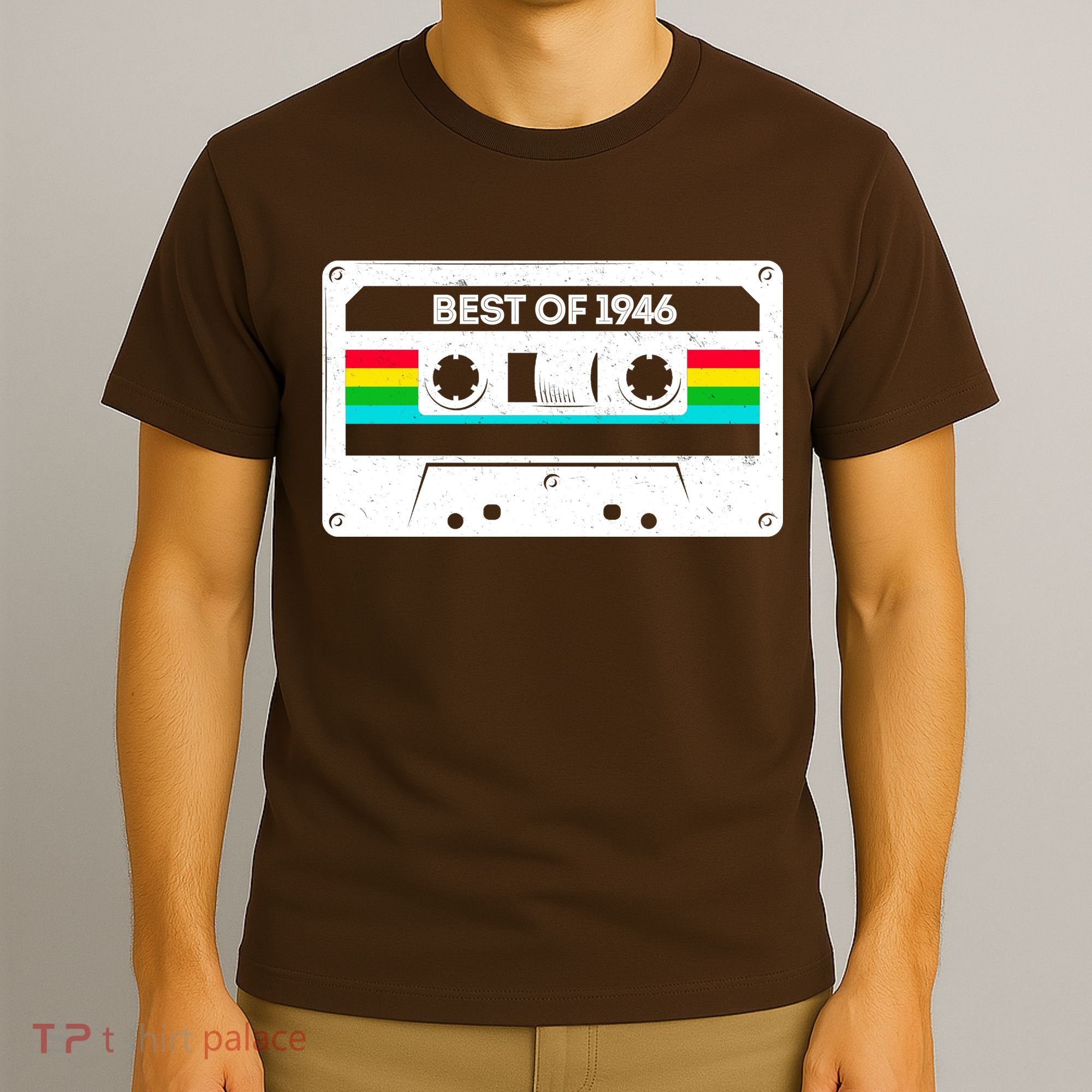 80th Birthday Best Of 1946 Cassette Mix Tape  T-Shirt