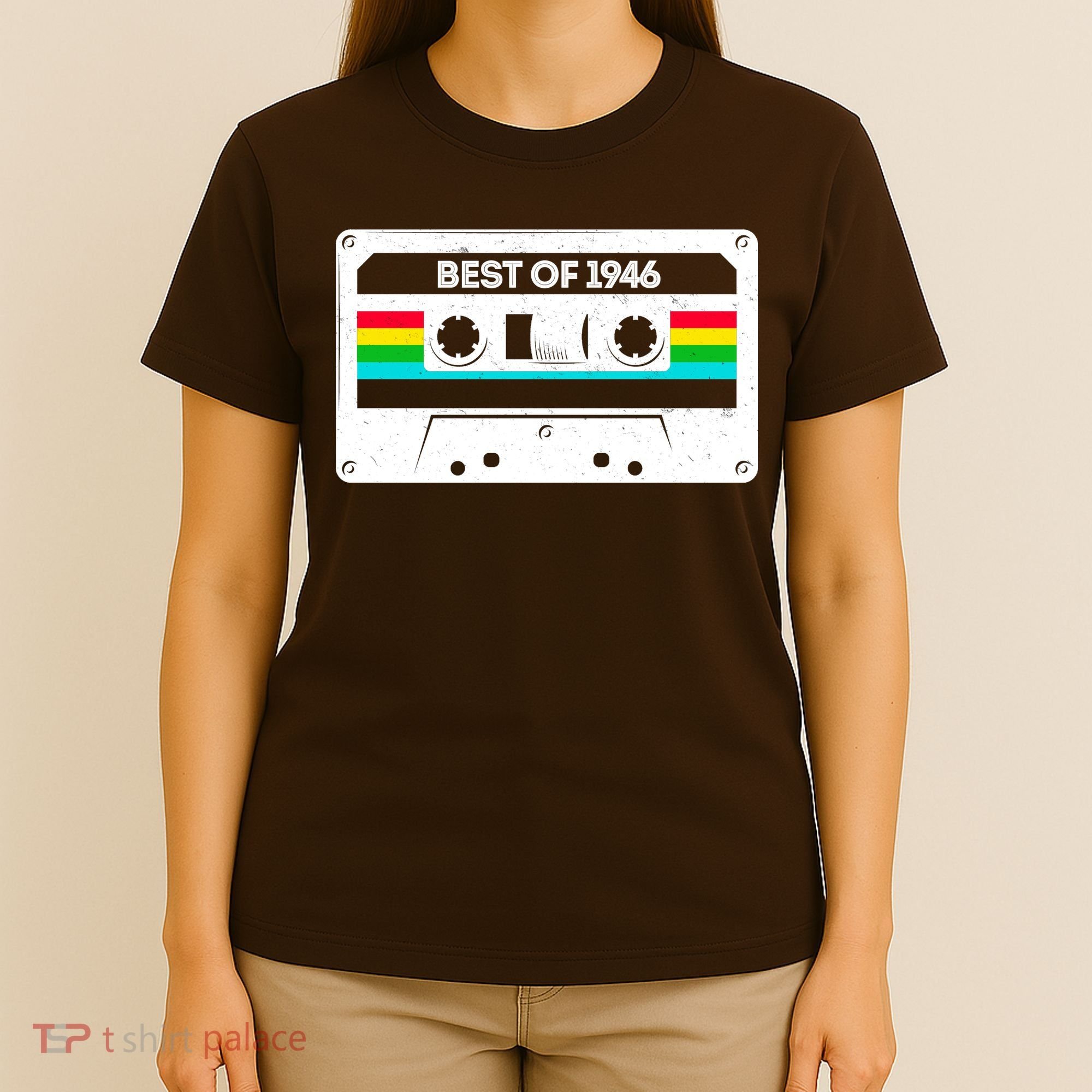 80th Birthday Best Of 1946 Cassette Mix Tape  T-Shirt