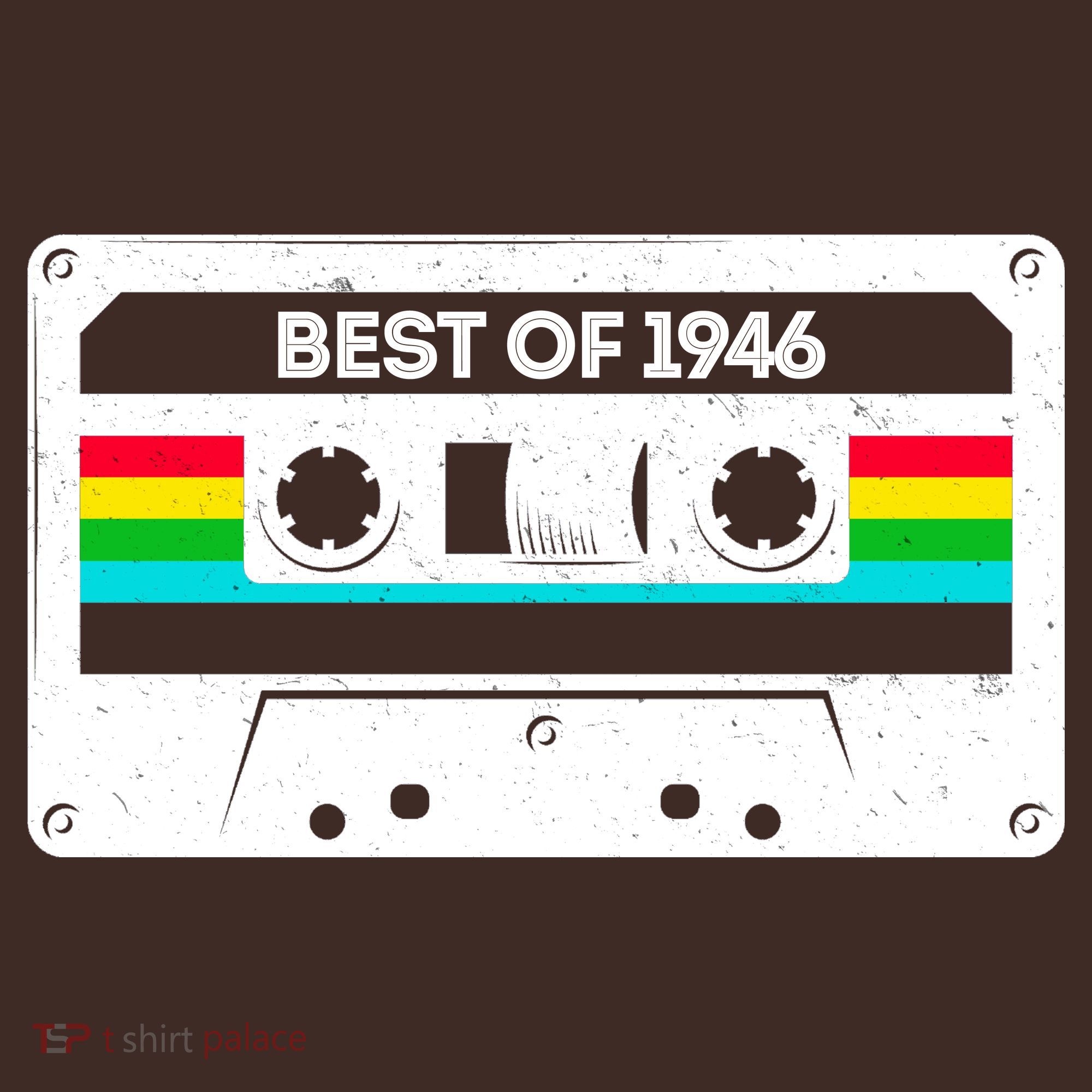 80th Birthday Best Of 1946 Cassette Mix Tape  Coaster