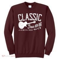 80th Birthday Classic Guitar Since 1946 And Still Rockin Sweatshirt thumb 0
