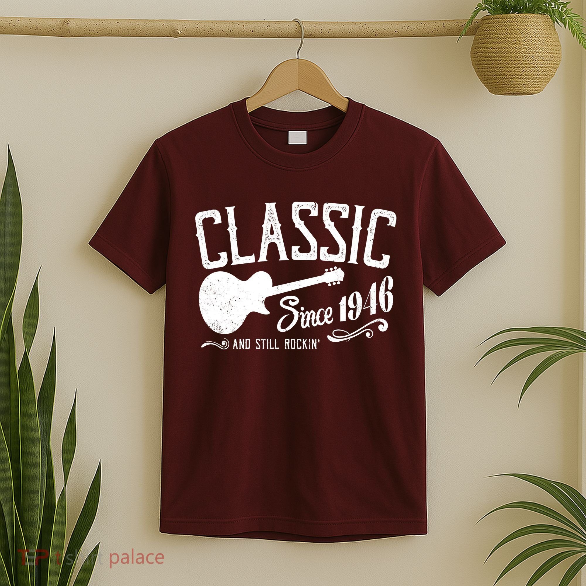 80th Birthday Classic Guitar Since 1946 And Still Rockin T-Shirt