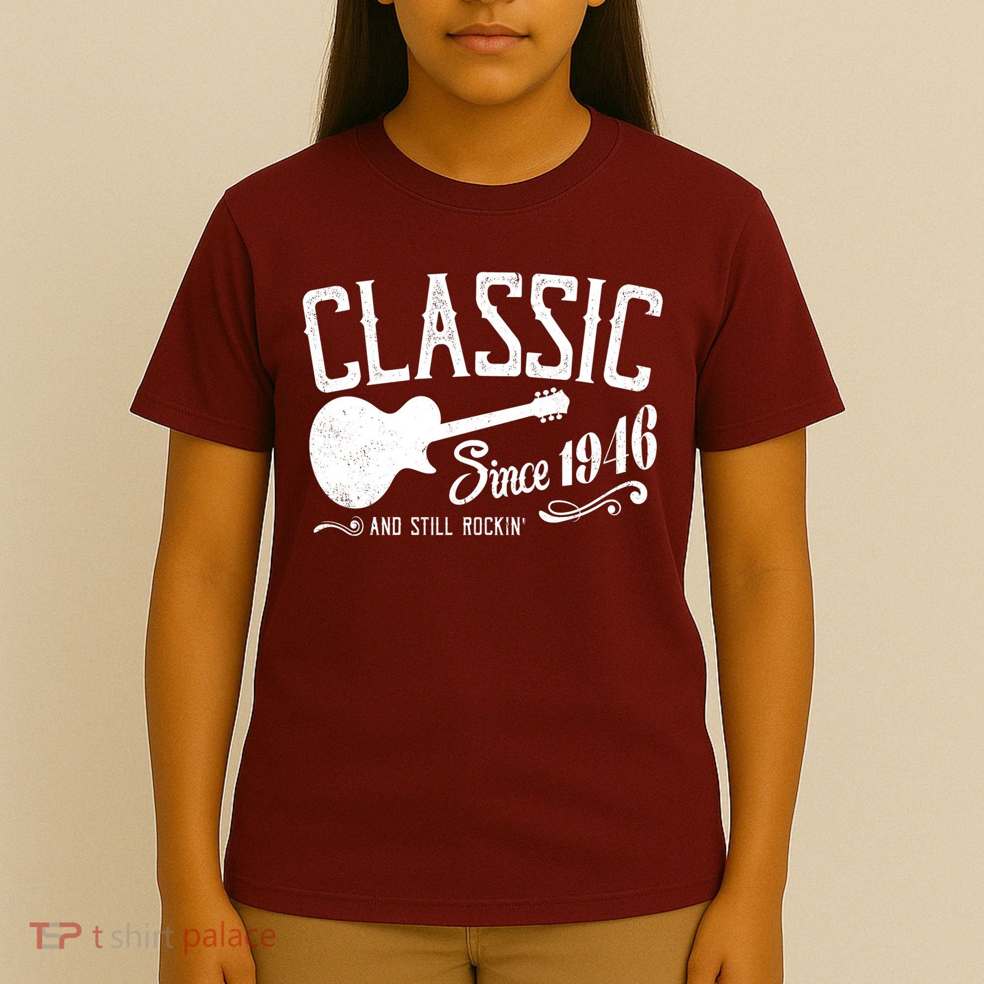 80th Birthday Classic Guitar Since 1946 And Still Rockin T-Shirt