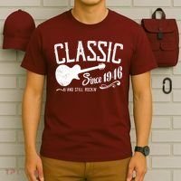 80th Birthday Classic Guitar Since 1946 And Still Rockin T-Shirt thumb 6