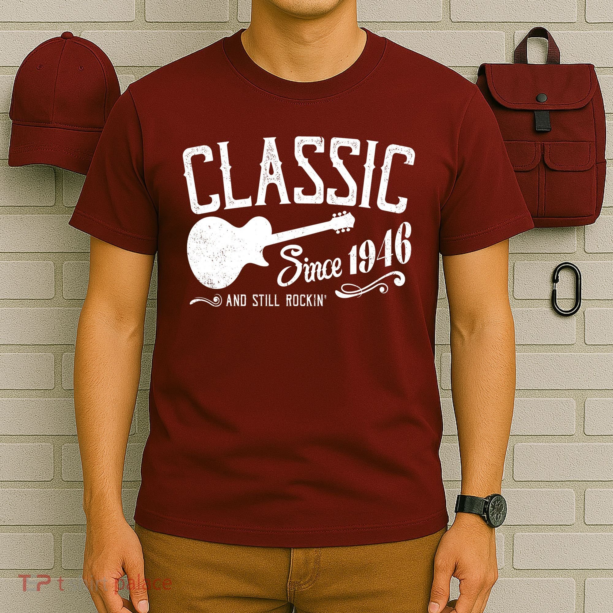 80th Birthday Classic Guitar Since 1946 And Still Rockin T-Shirt