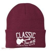 80th Birthday Classic Guitar Since 1946 And Still Rockin Beanie thumb 0