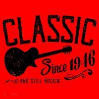 80th Birthday Classic Guitar Since 1946 And Still Rockin Santa Hat thumb 1