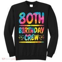 80th Birthday Crew Family, 80th Birthday Party Friends Group Sweatshirt thumb 0