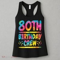 80th Birthday Crew Family, 80th Birthday Party Friends Group Women's Tank Top thumb 3