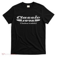 80th Birthday Classic 1946 Limited Edition Metallic Chrome Birthday T-Shirt thumb 0