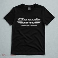 80th Birthday Classic 1946 Limited Edition Metallic Chrome Birthday T-Shirt thumb 5