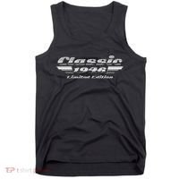 80th Birthday Classic 1946 Limited Edition Metallic Chrome Birthday Tank Top thumb 0