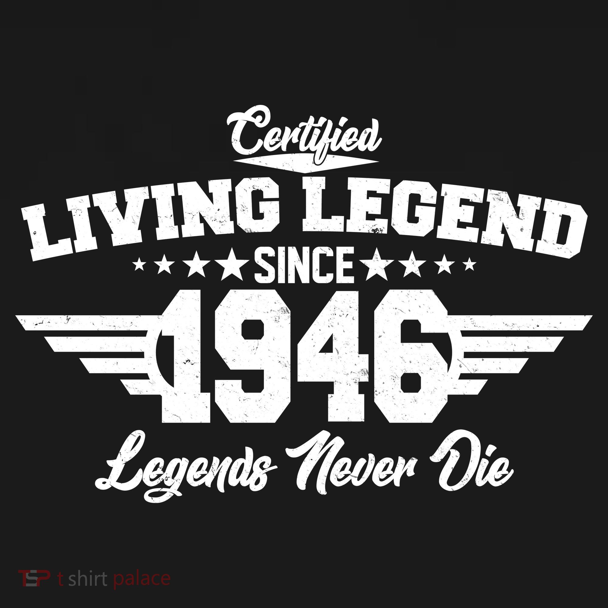80th Birthday Certified Living Legend Since 1946 Legends Never Die Pom Pom 12in Knit Beanie