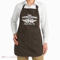 80th Birthday Certified Living Legend Since 1946 Legends Never Die Apron thumb 2