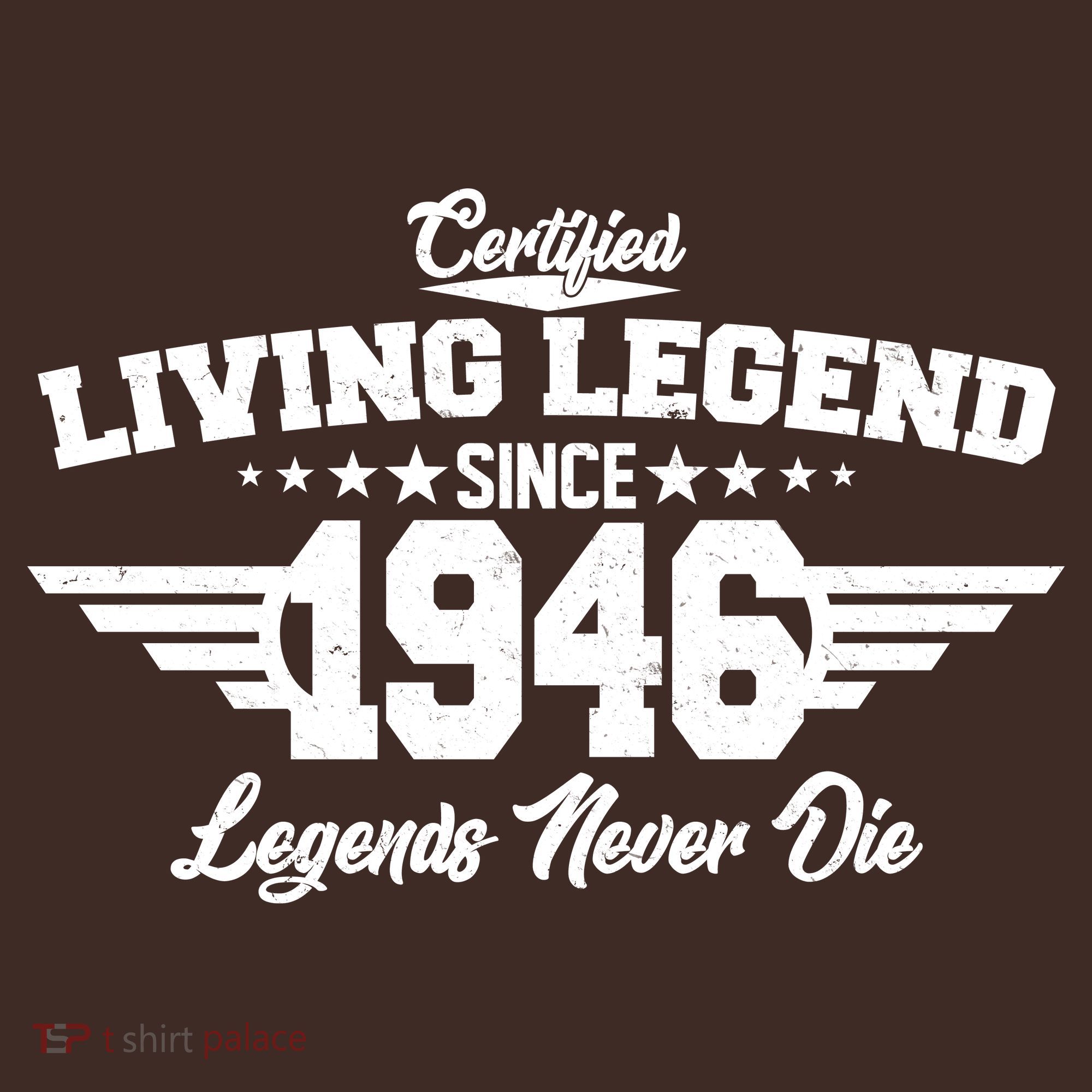 80th Birthday Certified Living Legend Since 1946 Legends Never Die Apron