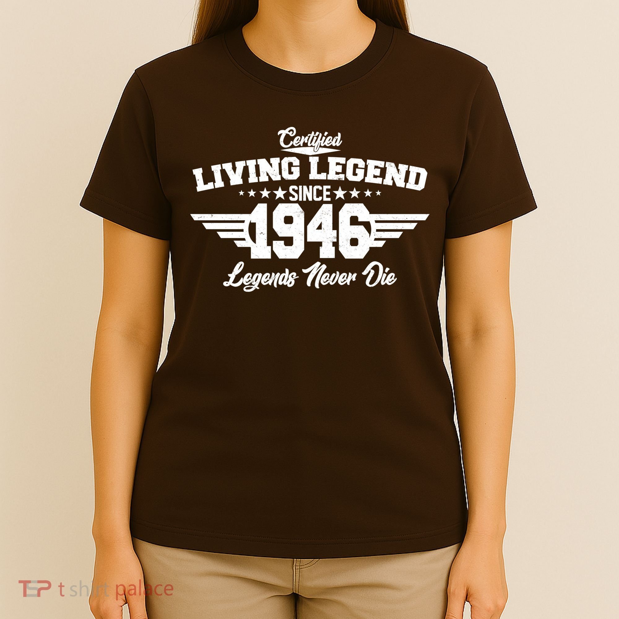 80th Birthday Certified Living Legend Since 1946 Legends Never Die T-Shirt
