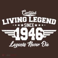 80th Birthday Certified Living Legend Since 1946 Legends Never Die Mousepad thumb 1