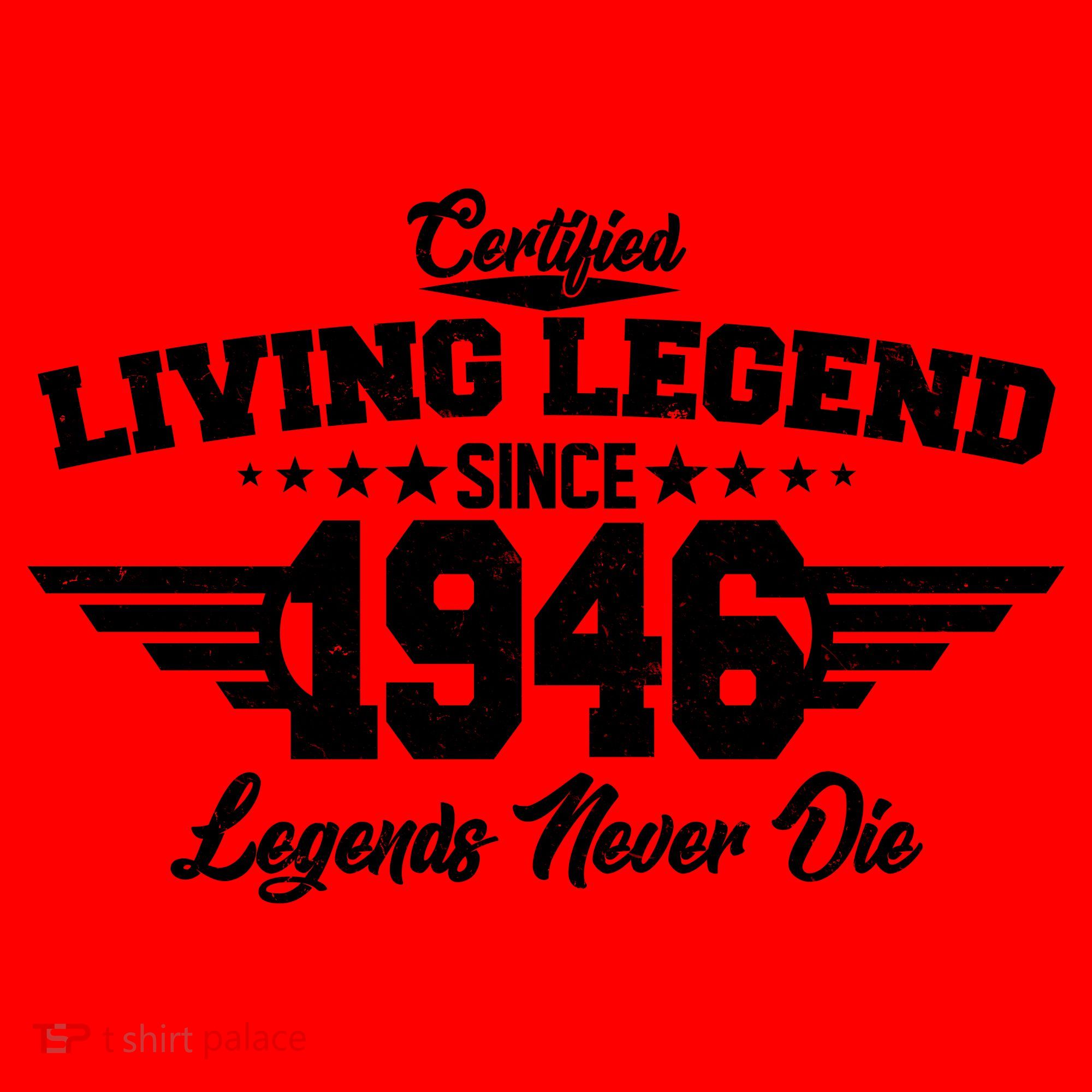 80th Birthday Certified Living Legend Since 1946 Legends Never Die Santa Hat