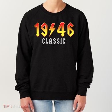 80th Birthday Classic 1946 Retro Rock Band Women's Sweatshirt