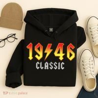 80th Birthday Classic 1946 Retro Rock Band Hoodie thumb 4