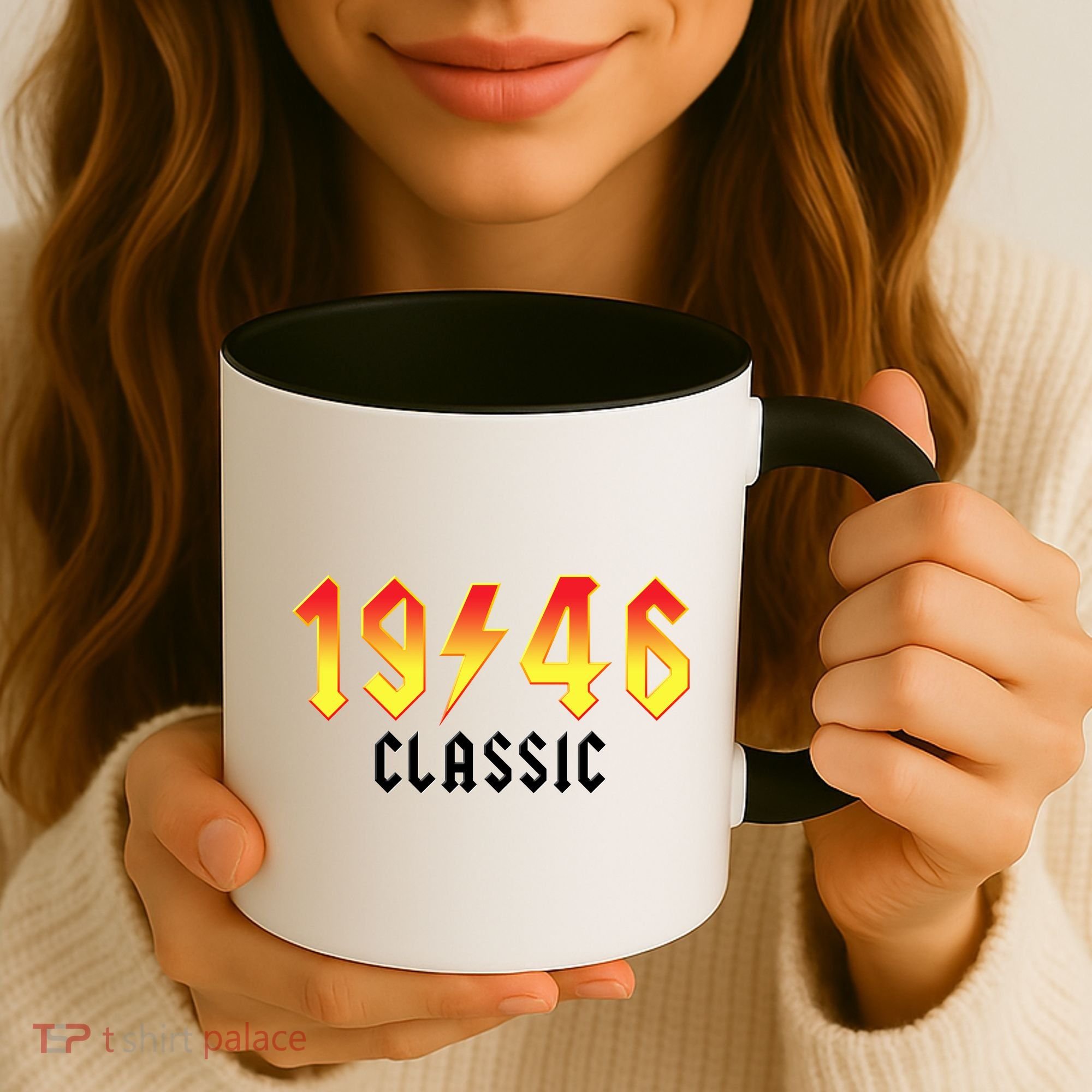 80th Birthday Classic 1946 Retro Rock Band Coffee Mug
