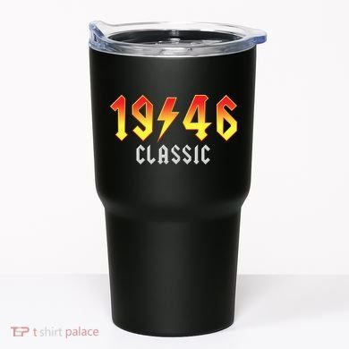 80th Birthday Classic 1946 Retro Rock Band Tumbler