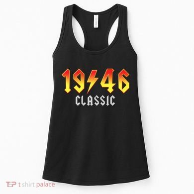 80th Birthday Classic 1946 Retro Rock Band Women's Tank Top