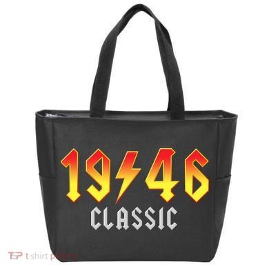 80th Birthday Classic 1946 Retro Rock Band Tote Bag