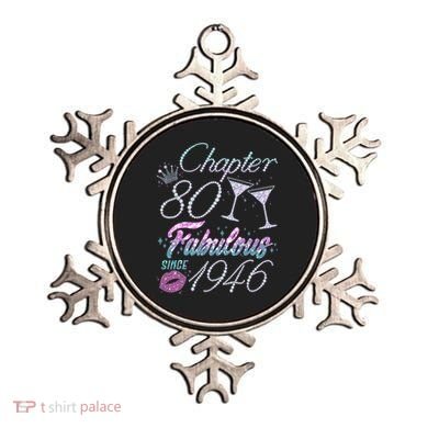 80th Birthday Chapter 80 Fabulous Since 1946 Rhinestones Diamonds Ornament