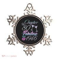 80th Birthday Chapter 80 Fabulous Since 1946 Rhinestones Diamonds Ornament thumb 0