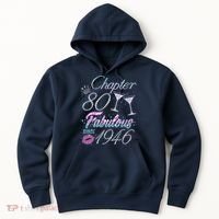 80th Birthday Chapter 80 Fabulous Since 1946 Rhinestones Diamonds Hoodie thumb 0