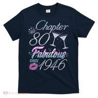 80th Birthday Chapter 80 Fabulous Since 1946 Rhinestones Diamonds T-Shirt thumb 0