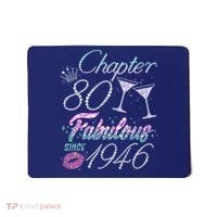 80th Birthday Chapter 80 Fabulous Since 1946 Rhinestones Diamonds Mousepad thumb 0