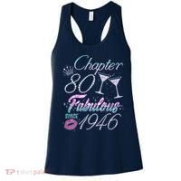 80th Birthday Chapter 80 Fabulous Since 1946 Rhinestones Diamonds Women's Tank Top thumb 0