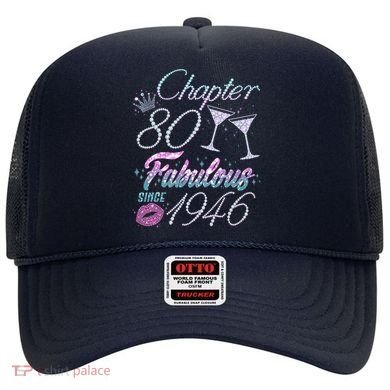 80th Birthday Chapter 80 Fabulous Since 1946 Rhinestones Diamonds Hat