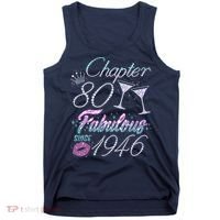 80th Birthday Chapter 80 Fabulous Since 1946 Rhinestones Diamonds Tank Top thumb 0