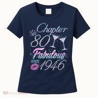 80th Birthday Chapter 80 Fabulous Since 1946 Rhinestones Diamonds Women's T-Shirt thumb 0