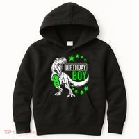 8th Birthday Dinosaur Birthday Boy 8th T_rex Boys Gift For Birthday Kids Hoodie thumb 0