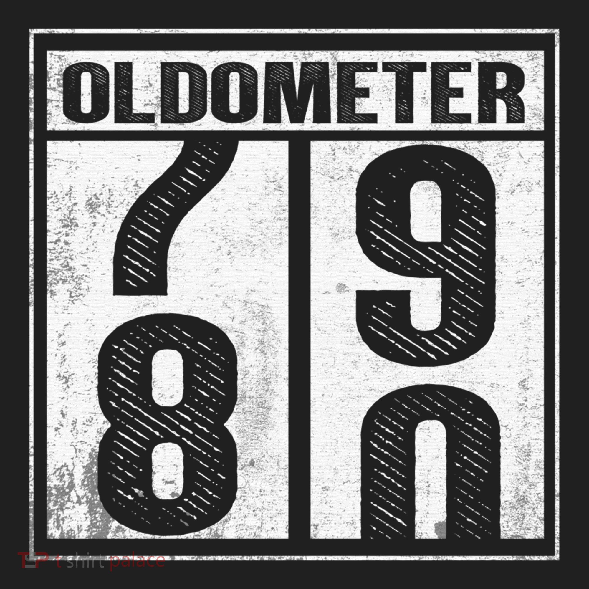 80th Birthday Eighty Years Old 80 Oldometer 7980 Retiring Sport-Tek Posi-UV Pro Polo