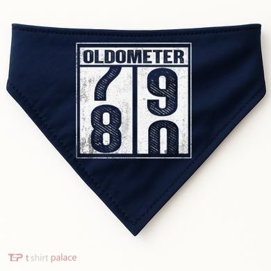 80th Birthday Eighty Years Old 80 Oldometer 7980 Retiring USA-Made Doggie Bandana
