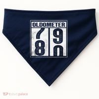 80th Birthday Eighty Years Old 80 Oldometer 7980 Retiring USA-Made Doggie Bandana thumb 0