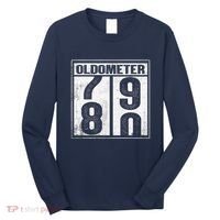 80th Birthday Eighty Years Old 80 Oldometer 7980 Retiring Long Sleeve Shirt thumb 0
