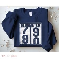 80th Birthday Eighty Years Old 80 Oldometer 7980 Retiring Sweatshirt thumb 2